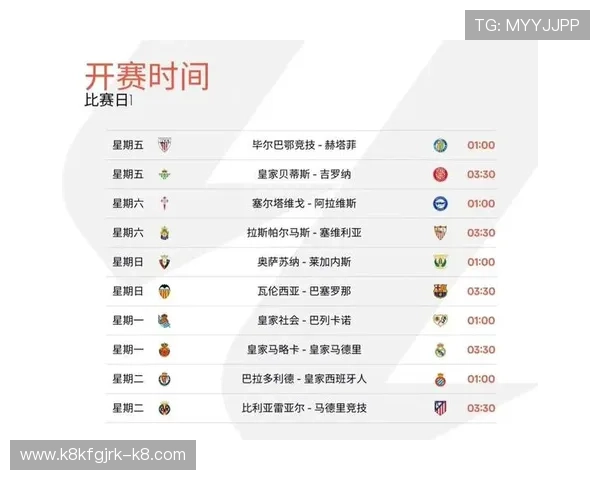 西甲K8官网最新赛程安排与比赛时间表全景呈现 西甲K8官网最新赛程安排与比赛时间表全景呈现